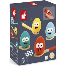 Детска игра Janod - Състезание с яйца и лъжици -1