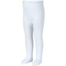 Детски памучен чорапогащник Sterntaler - Фигурален, 74 cm, 6-9 месеца, бял -1