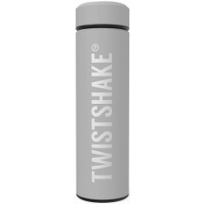 Детски термос Twistshake - Hot or Cold, сив, 420 ml -1