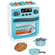 Детска готварска печка Raya Toys - My Home, синя