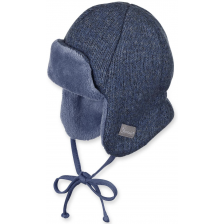 Детска зимна шапка ушанка Sterntaler - За момчета, 47 cm, 9-12 месеца -1