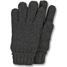 Детски плетени ръкавици Sterntaler - 5-6 години, тъмносиви