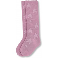 Детски памучен чорапогащник Sterntaler - Звездички, 86 cm, 10-12 месеца, розов -1