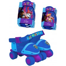 Детски комплект D'Arpeje - Кънки, наколенки и налакътници, Paw Patrol  -1