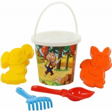 Детски плажен комплект Polesie Toys, 5 части, асортимент