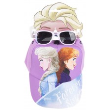 Детски комплект Cerda - Шапка и слънчеви очила, Frozen II -1