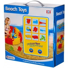 Детски комплект за пясък GT - Замък, 15 части -1