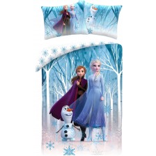 Детски спален комплект Halantex - Frozen: Elsa, Anna, Olaf
