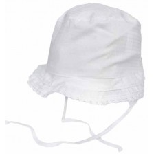 Детска лятна шапка Maximo - Периферия, бяла дантела -1