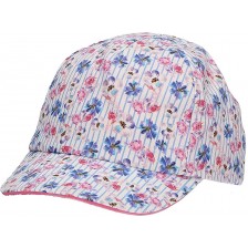 Детска лятна шапка с козирка с UV 50+ защита Sterntaler - На цветчета, 53 cm, 2-4 години 
