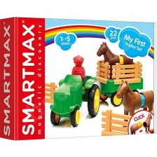 Детски конструктор Smart Games Smartmax - Моето първо тракторче -1