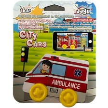 Детска играчка Jagu - Говорещи автомобили, Линейка