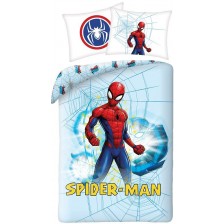 Детски спален комплект Uwear - Spider-Man, светъл фон -1