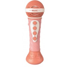 Детска играчка Raya Toys - Микрофон, розов -1