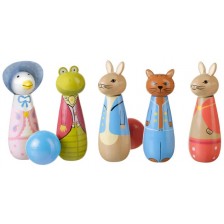 Детски дървен боулинг Orange Tree Toys Peter Rabbit -1
