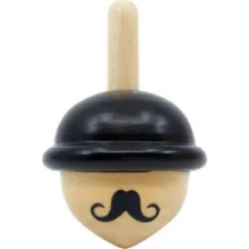 Детска играчка Svoora - Господинът, дървен пумпал Spinning Hats