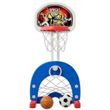 Детски баскетболен кош с футболна врата Sonne - Ninjas -1