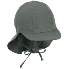 Детска лятна шапка с козирка и UV 50+ защита Sterntaler - 49 cm, 12-18 месеца, сива -1