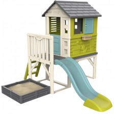Детска къщичка с пързалка и пясъчник Smoby