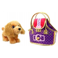 Детска играчка Cutekins - Куче с чанта Valerie -1