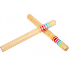 Детски музикални пръчки Small Foot - дървени, 18 cm