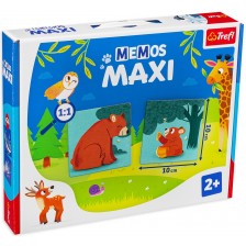 Детска мемори игра Memos Maxi - Животинки родители и деца -1