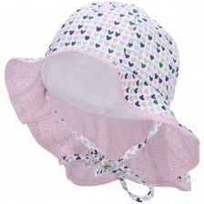 Детска шапка с UV 50+ защита Sterntaler - С цветни сърца, 51 cm, 18-24 месеца -1