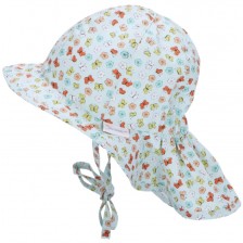 Детска лятна шапка с UV 50+ защита Sterntaler - С пеперудки, 45 cm, 6-9 месеца -1