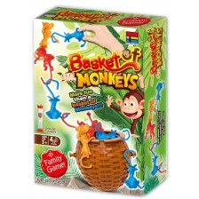 Детска игра за бързина Kingso - Кошница с маймунки -1