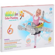 Детски комплект GОТ - Самолет за сглобяване и оцветяване