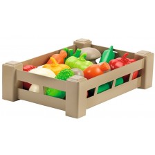 Детска играчка Ecoiffier - Касетка със зеленчуци -1