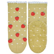 Детски чорапи със силиконова подметка Sterntaler - С ягоди, 25/26, 3-4 години