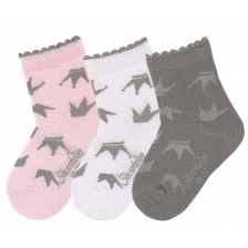 Детски чорапи за момиче Sterntaler, - 17/18, 6-12 месеца, 3 чифта