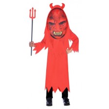 Детски карнавален костюм Amscan - Devil Big Head, 10-12 години