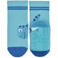 Детски чорапи  със силиконова подметка Sterntaler- С динозавър, 17/18 размер, 6-12 месеца -1