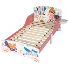 Детско легло със защита от падане Ginger Home - Super Girl, 140 x 70 cm
