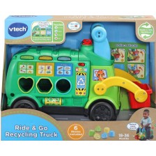 Детска играчка Vtech - Интерактивен камион за рециклиране (английски език) -1