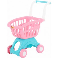 Детска количка за пазаруване Polesie, розова -1