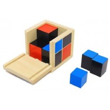 Детска играчка Smart Baby - Биномен куб на Монтесори -1