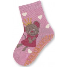 Детски чорапи със силиконова подметка Sterntaler - С принцеса, 25/26, 3-4 години -1