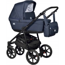 Комбинирана детска количка 2в1 Baby Giggle - Broco, тъмносиня -1