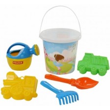 Детски плажен комплект Polesie Toys - 6 елемента, асортимент