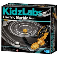 Игрален комплект 4M Kidz Labs - Електрическа писта за мраморни топчета -1