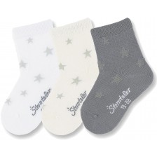 Детски чорапи Sterntaler - Звездички, 17/18 размер, 6-12 месеца, 3 чифта -1