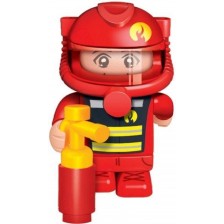 Детска играчка BanBao - Мини фигурка Пожарникар, 10 cm -1