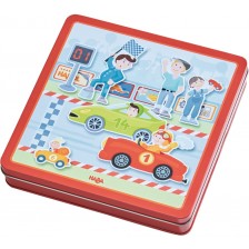 Детска магнитна игра Haba - Бързи коли -1
