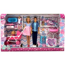 Детски комплект Simba Toys Steffi Love семейство - Бременна кукла