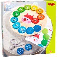 Детска игра за нанизване Нaba - Цветове и числа