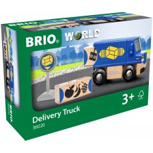 Детски комплект Brio World - Камионче за доставки -1