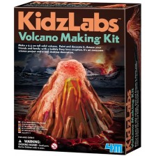 Творчески комплект 4M Kidz Labs - Отлей и оцвети вулкан -1